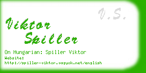 viktor spiller business card